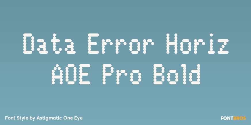 Data Error Horiz AOE Pro Bold Poster