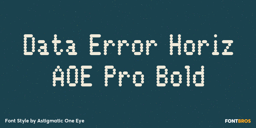 Data Error Horiz AOE Pro Bold Poster