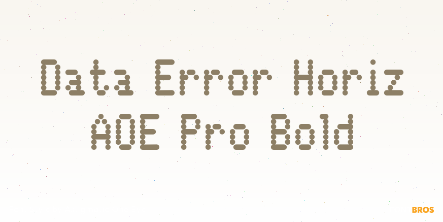Data Error Horiz AOE Pro Bold Poster