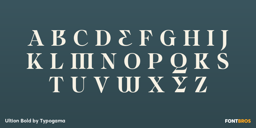 Ultion Bold Font Poster #1