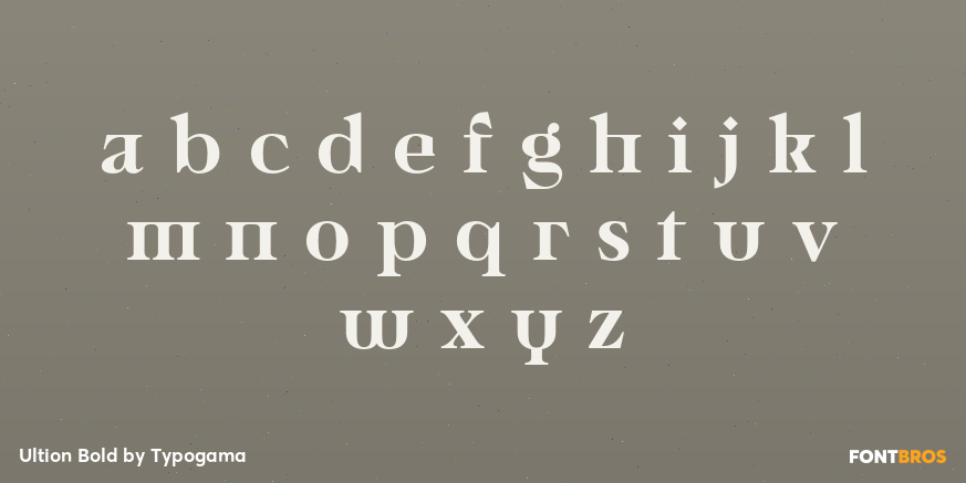 Ultion Bold Font Poster #1