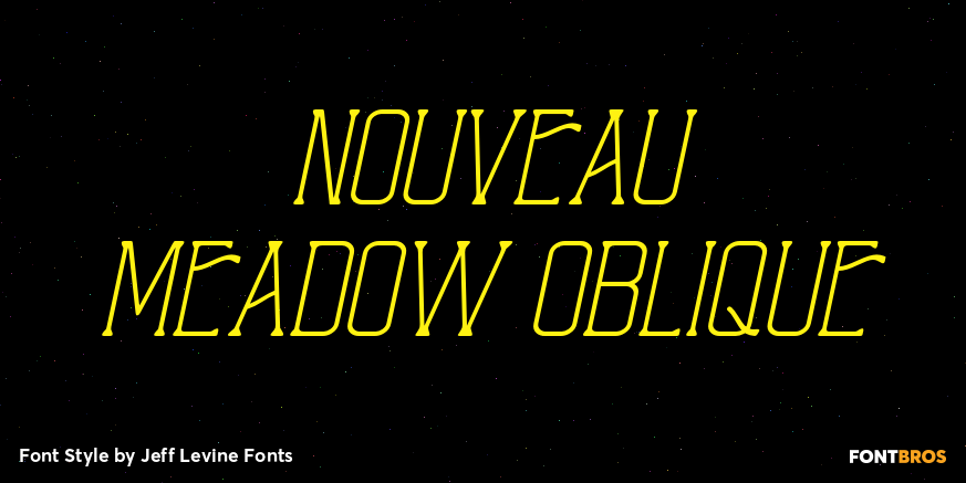 Nouveau Meadow Oblique Poster