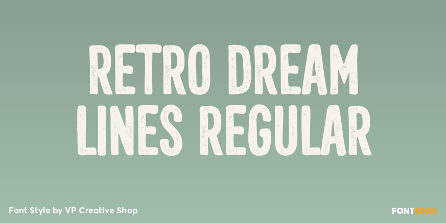 Retro Dream Lines Regular Poster