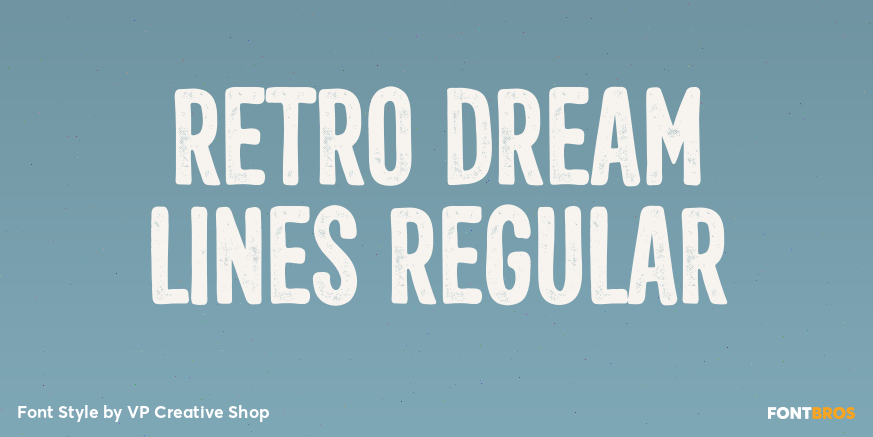 Retro Dream Lines Regular Poster