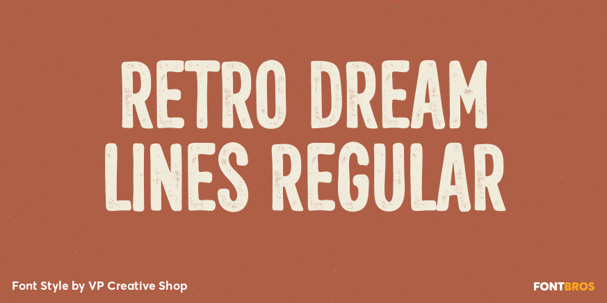 Retro Dream Lines Regular Poster