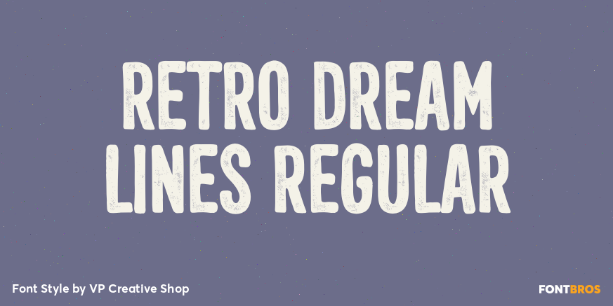 Retro Dream Lines Regular Poster