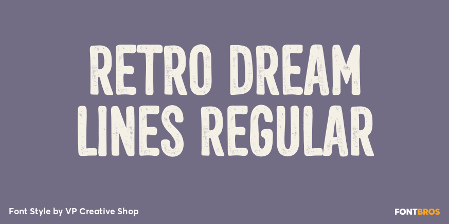 Retro Dream Lines Regular Poster