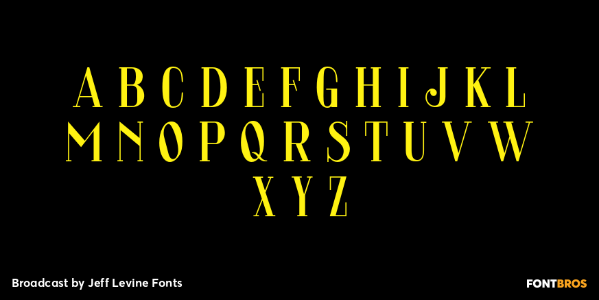 Broadcast Font Poster #2