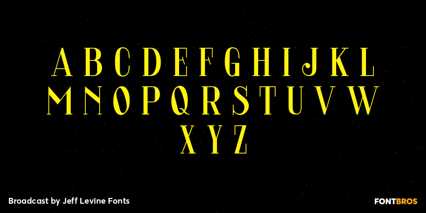 Broadcast Font Poster #3