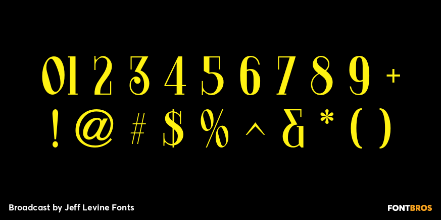 Broadcast Font Poster #4