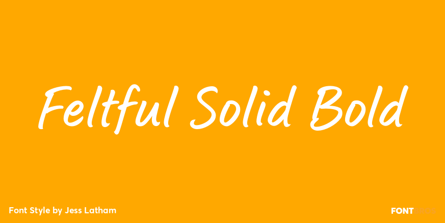Feltful Solid Bold Font Poster #1