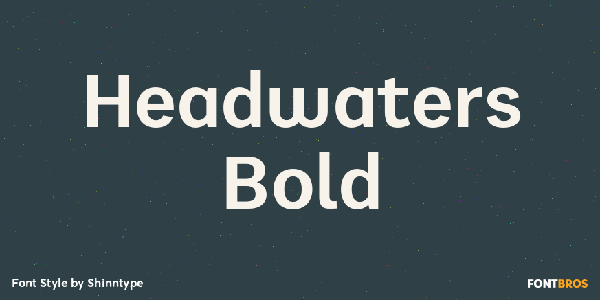 Headwaters Bold Font Poster #1