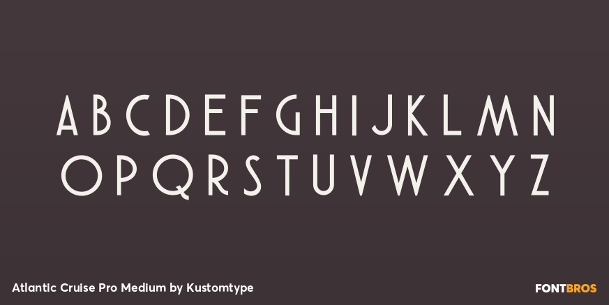 Atlantic Cruise Pro Medium Font Poster #2
