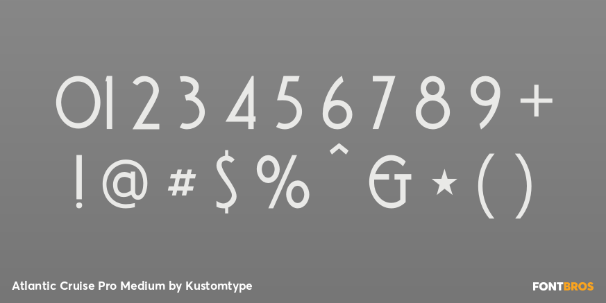 Atlantic Cruise Pro Medium Font Poster #4