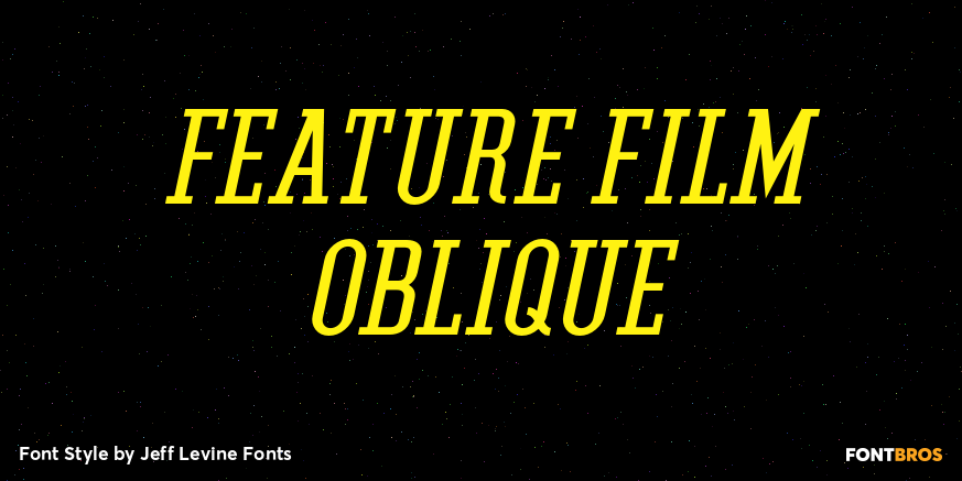 Feature Film Oblique Poster