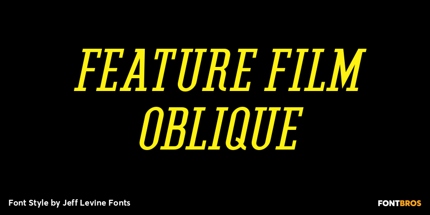 Feature Film Oblique Poster