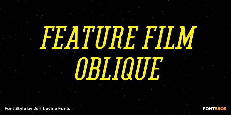 Feature Film Oblique Poster