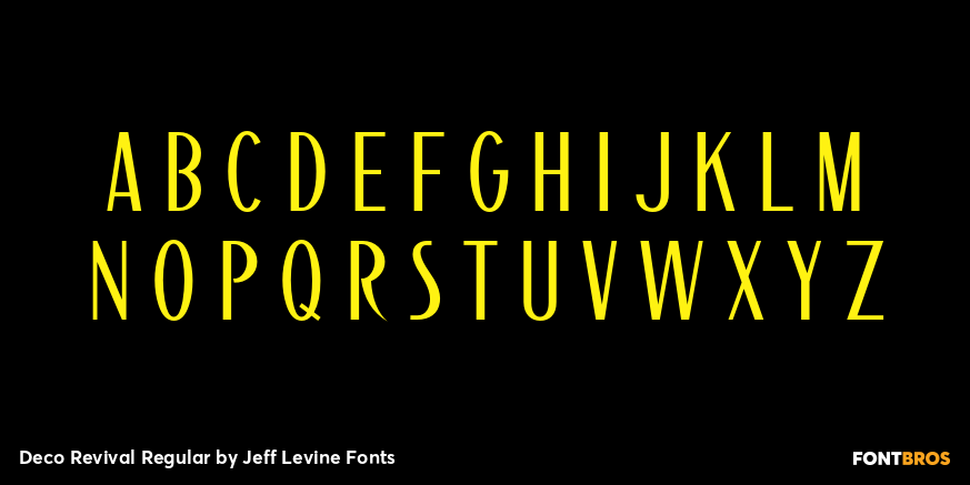 Deco Revival Regular Font Poster #3