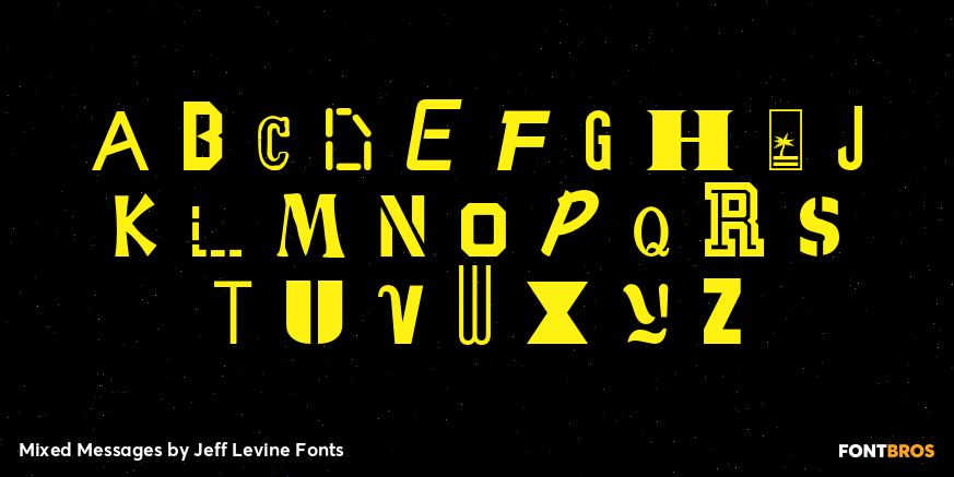 Mixed Messages Font Poster #3