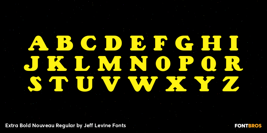 Extra Bold Nouveau Regular Font Poster #3
