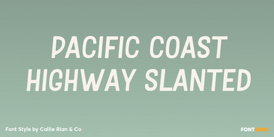 Pacific Coast Highway Slanted Poster