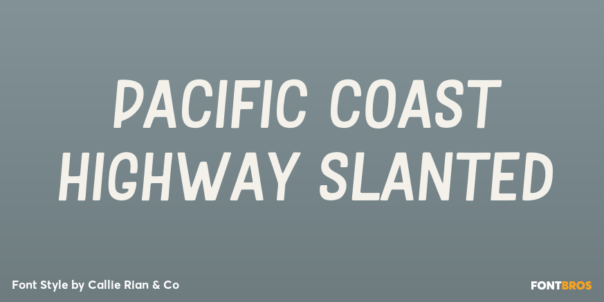 Pacific Coast Highway Slanted Poster