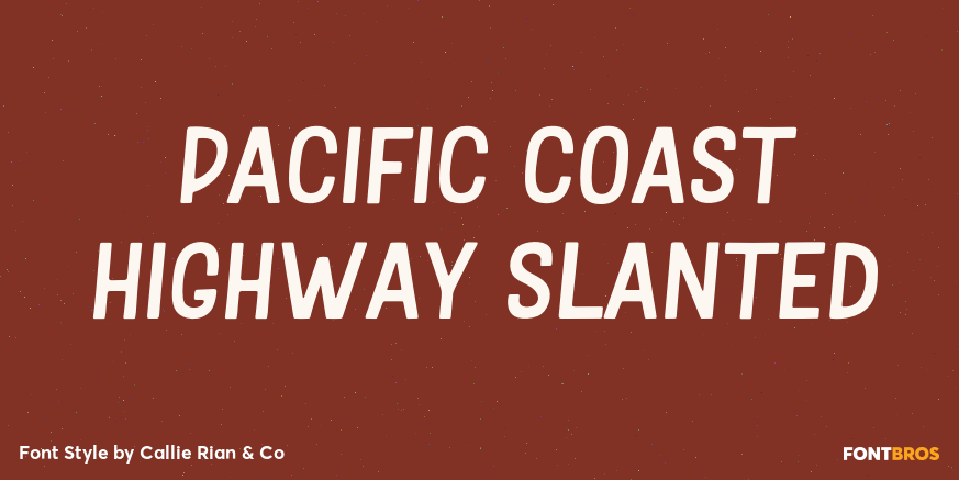 Pacific Coast Highway Slanted Poster