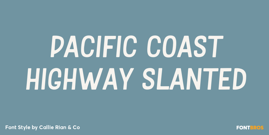 Pacific Coast Highway Slanted Poster