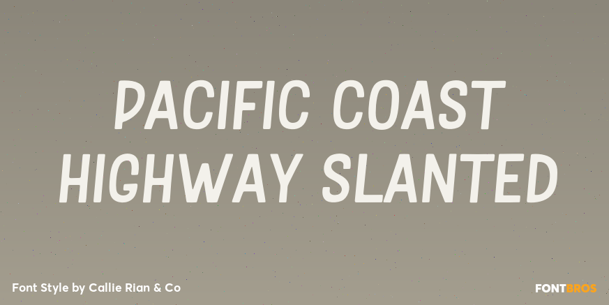Pacific Coast Highway Slanted Poster