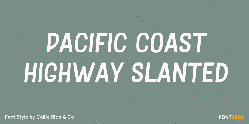 Pacific Coast Highway Slanted Poster