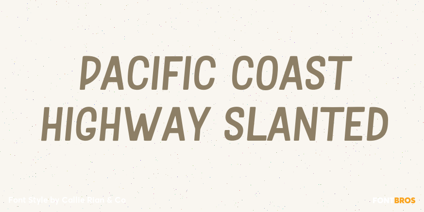 Pacific Coast Highway Slanted Poster