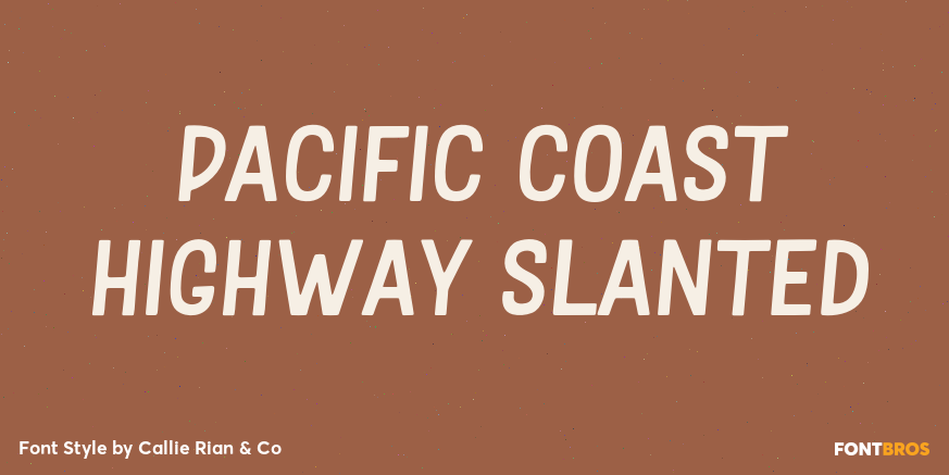 Pacific Coast Highway Slanted Poster
