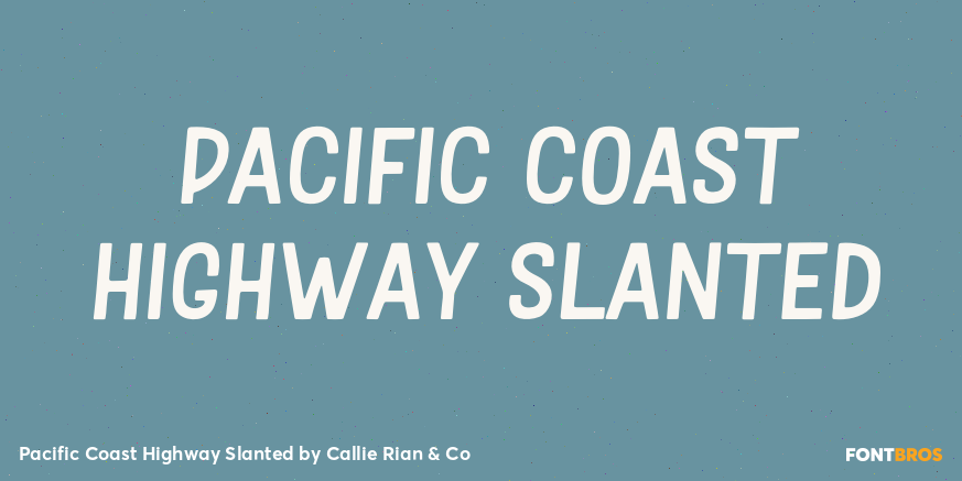 Pacific Coast Highway Slanted Poster