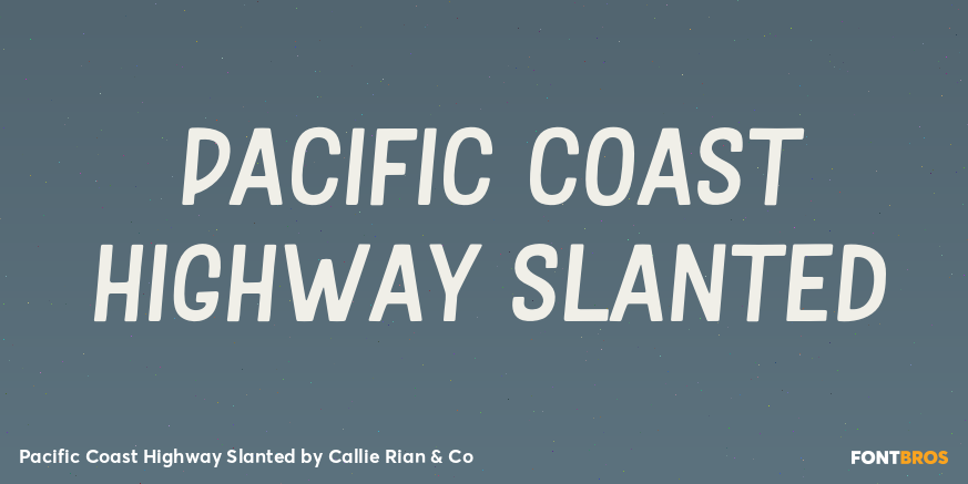 Pacific Coast Highway Slanted Poster