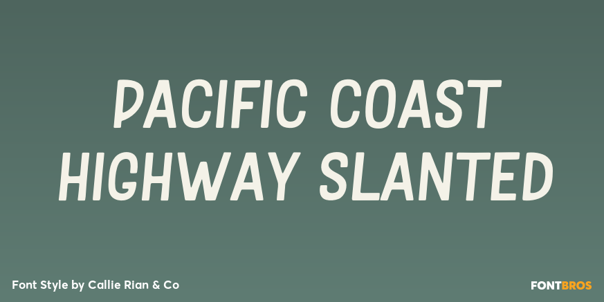 Pacific Coast Highway Slanted Poster