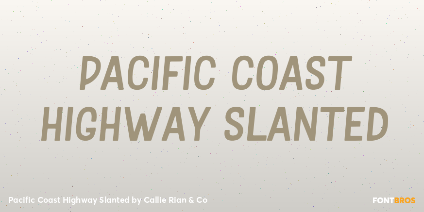 Pacific Coast Highway Slanted Poster