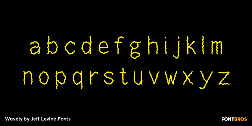 Wavely Font Poster #3