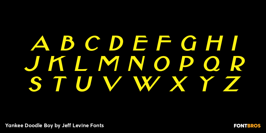 Yankee Doodle Boy Font Poster #2