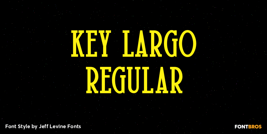 Key Largo Regular Font Poster #1
