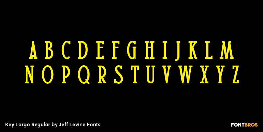 Key Largo Regular Font Poster #3