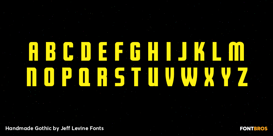 Handmade Gothic Font Poster #2