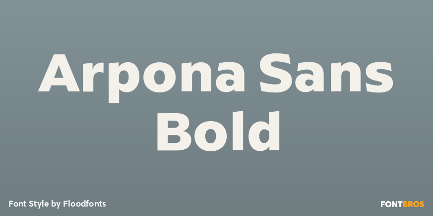 Arpona Sans Bold Poster