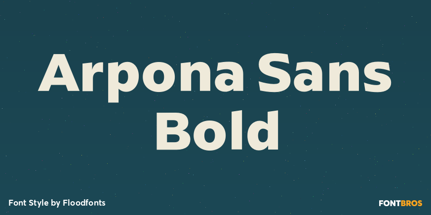 Arpona Sans Bold Poster