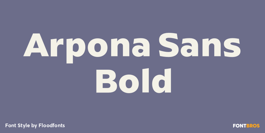 Arpona Sans Bold Poster