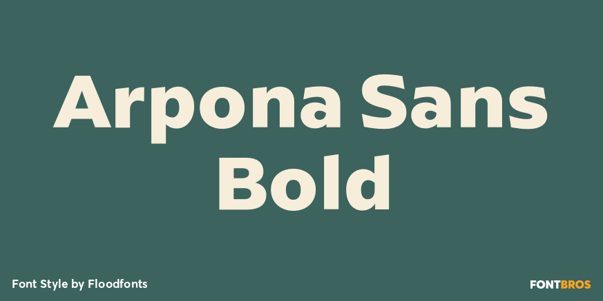 Arpona Sans Bold Poster