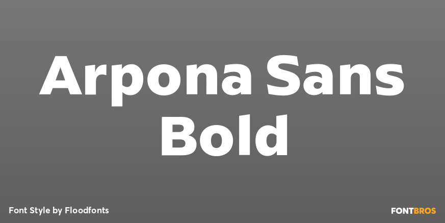 Arpona Sans Bold Font Poster #1