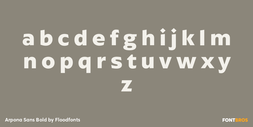 Arpona Sans Bold Font Poster #3