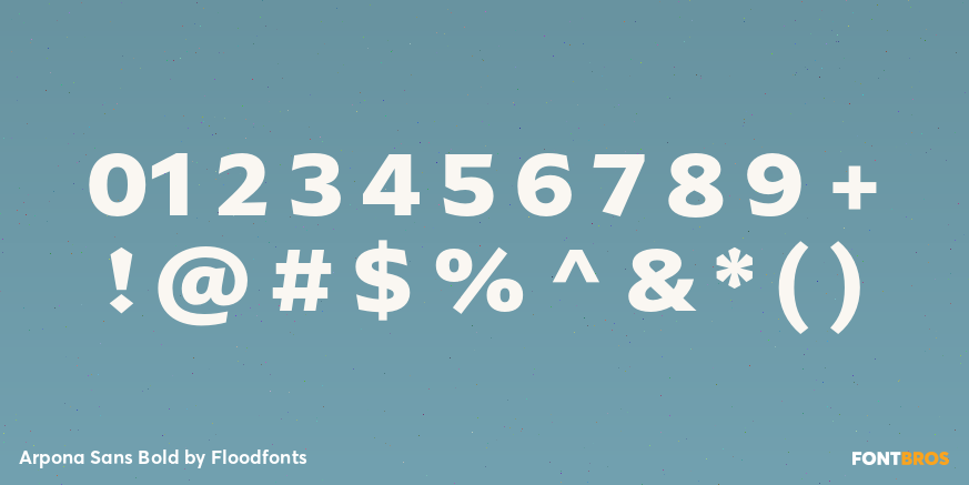 Arpona Sans Bold Font Poster #4