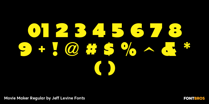 Movie Maker Regular Font Poster #4