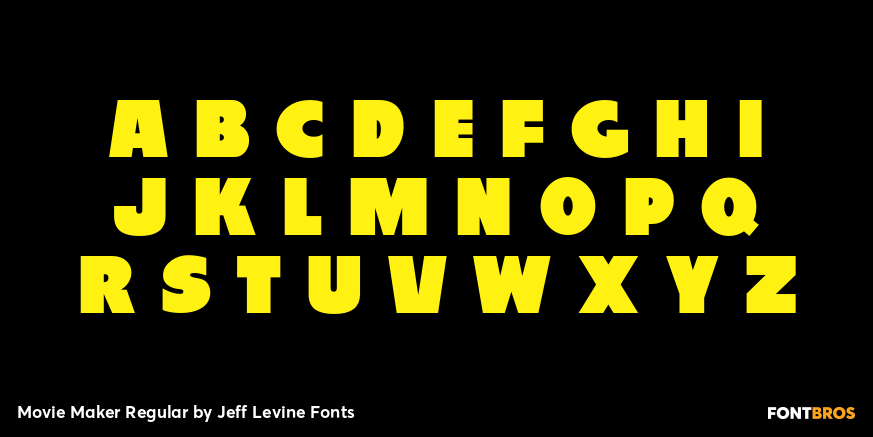 Movie Maker Regular Font Poster #1